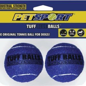 Petsport Tuff Blue Balls Industrial Strength Dog Toy NEW